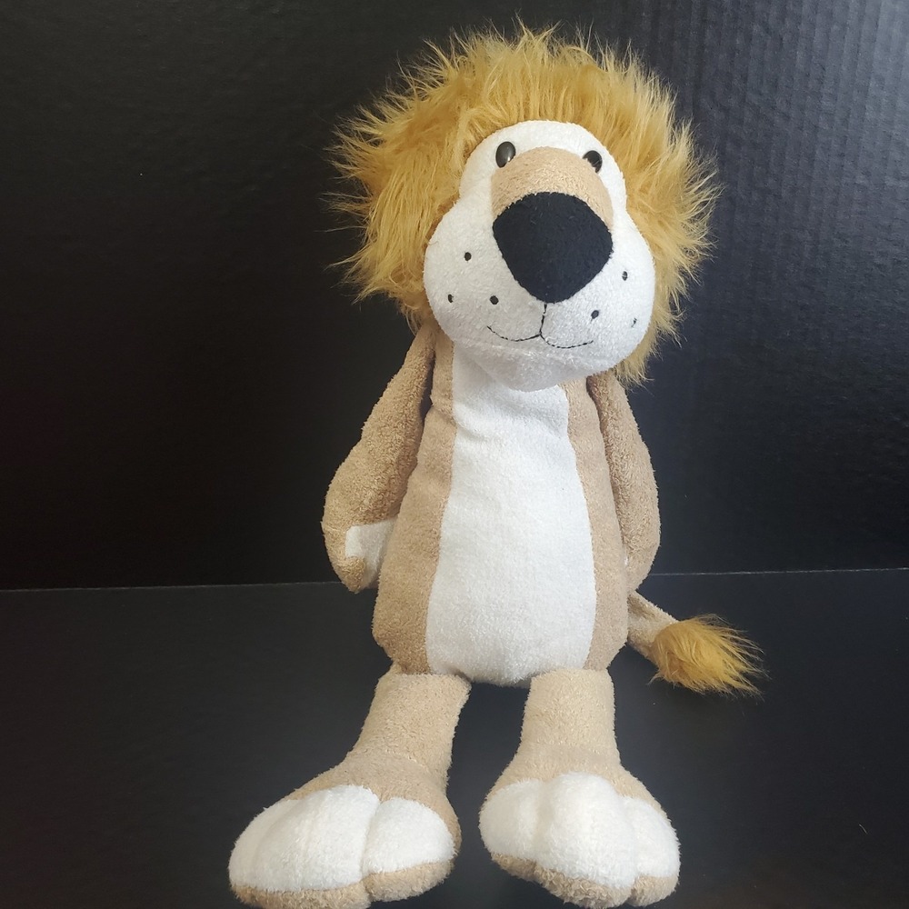 Animal Adventure Sweet Sprouts Lion Tan White Stuffed Animal 18" Plush 2014